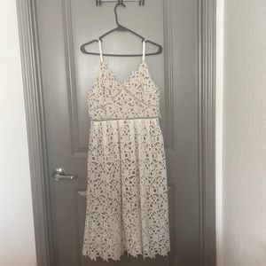 White floral Lace Dress
